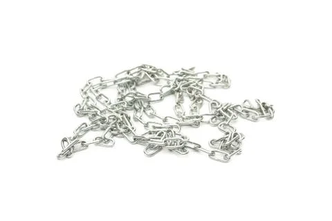 Silver chain Foto stock