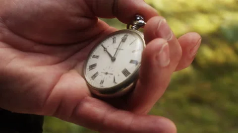 Silver Chain Watch Stock Footage 49542118