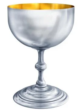 Silver chalice Stock Illustration