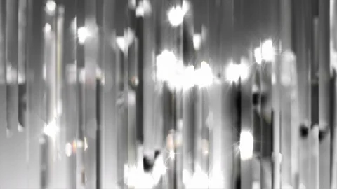Silver chandelier effect lighting glittering lights. Silver chandelier backgroun Stock Footage 117062225