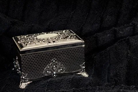 Silver chest Foto stock