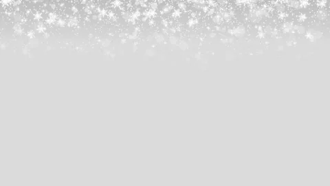 Silver Christmas background with glittering white particles and snow flakes. Stock Footage 311362014