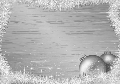 Silver Christmas Background Stock Illustration