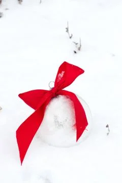 Silver Christmas balls on shiny background Stock Photos