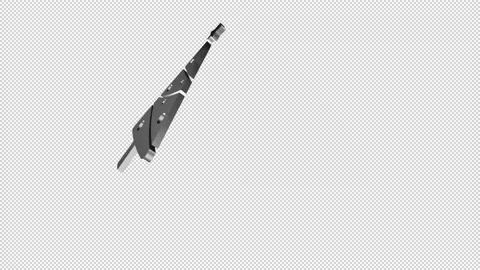 Silver Christmas tree 3D Stock Footage 145524468