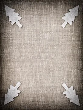 Silver christmas tree pattern Stock Photos