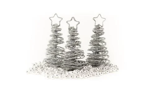Silver Christmas Tree Foto stock