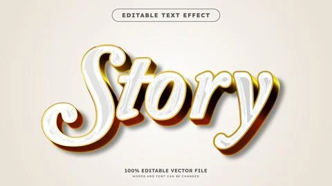 Silver chrome and gold 3d editable text effect template suitable for modern.. Illustrazione stock