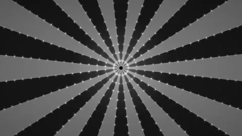 Silver Chrome Sunburst 28 Rays Animation Loop Background Stock Footage 342620477