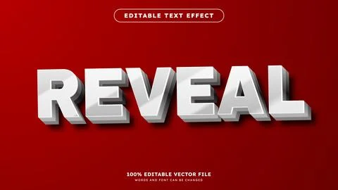 Silver chrome Text effect editable premium text effect Stockillustratie