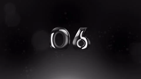 Silver Chromed Countdown From 10 To 0 Stock-Footage 210107470