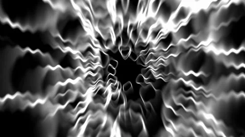 Silver circle fiber optic wire wave &amp; dazzling light. Stock Footage 27273409