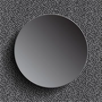 Silver circle on silver sequins background . Stock Illustration