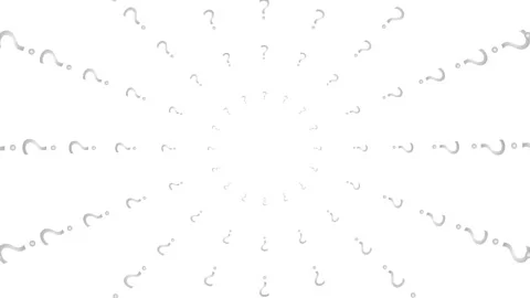 Silver circles question mark white Video stock 241321671
