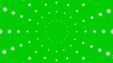 Silver circles snow green Stock Footage 224732029