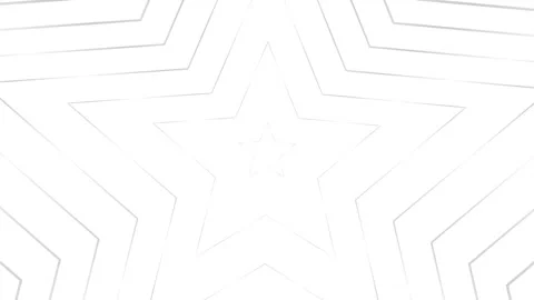 Silver circles star  white Stock Footage 250407379
