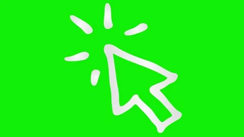Silver click icon ray green Stock Footage 255208991