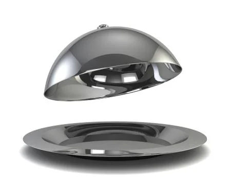 Silver cloche Stock Illustration