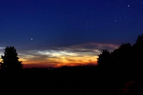 Silver clouds Stock Photos