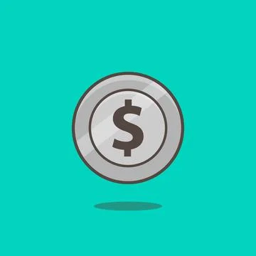 Silver Coin Game Stock Illustration