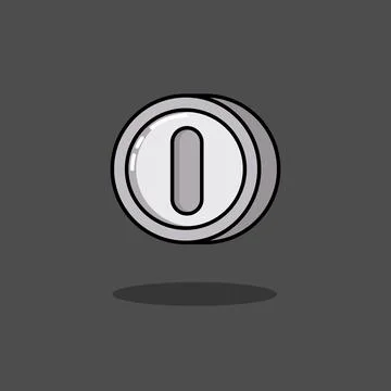 Silver Coin Game Stock Illustration
