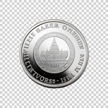 Silver coin Stock Illustration