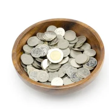 Silver coin Foto stock