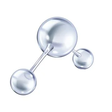 Silver collagen molecule structure rotating illustration Illustrazione stock