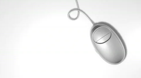 Silver computer mouse Stock Footage 569676