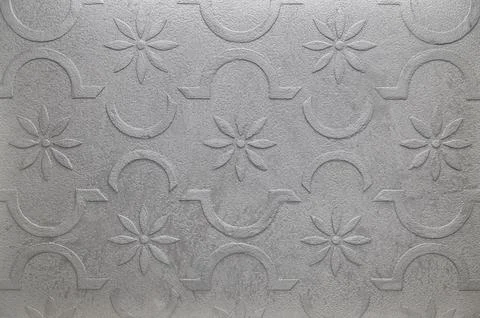 Silver concrete background with patterns. Space for text Stock Photos