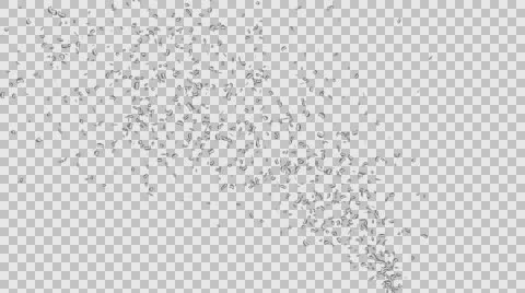 Silver Confetti Alpha Channel Stock Footage 57317551