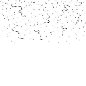 Silver confetti background Stock Illustration