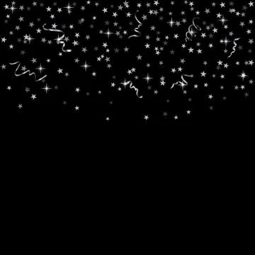 Silver confetti background Illustrazione stock