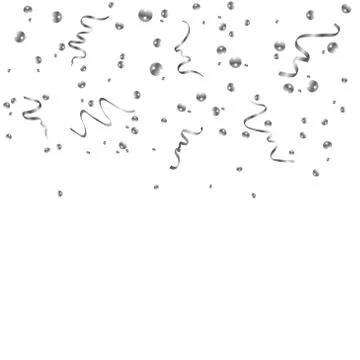 Silver confetti background Stock Illustration