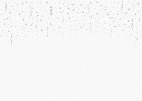 Silver confetti background Stock Illustration