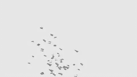 Silver Confetti Explosions Alpha Luma Matte Channel Stock Footage 278842503