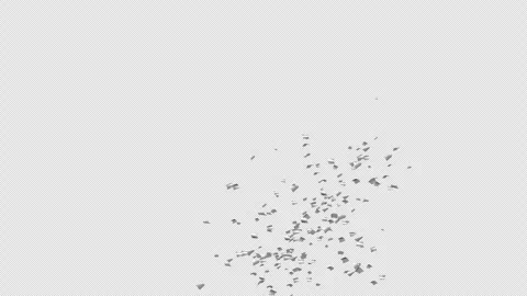 Silver Confetti Explosions Alpha Luma Matte Channel Stock Footage 278842673