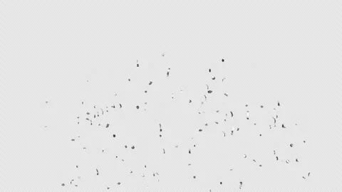 Silver Confetti explosions With Alpha Matte Channel Stock Footage 278840264