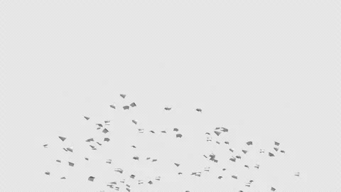 Silver Confetti explosions With Alpha Matte Channel 스톡 동영상 278840306