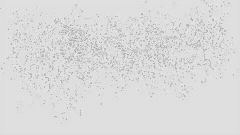 Silver Confetti explosions With Alpha Matte Channel Stock Footage 279887073