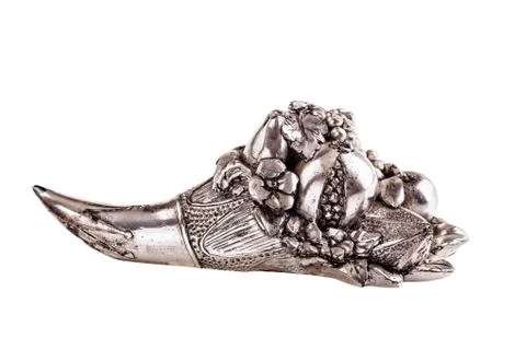 Silver cornucopia Stock Photos
