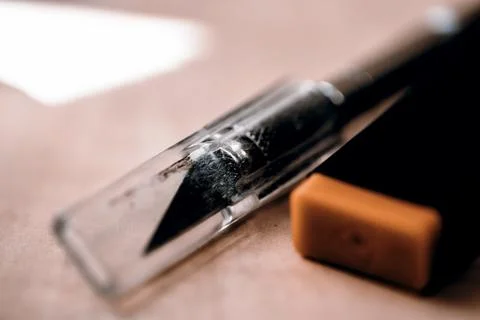 Silver craft knife Stock Photos