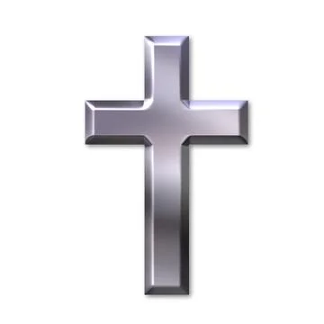 Silver Cross Stock Illustration