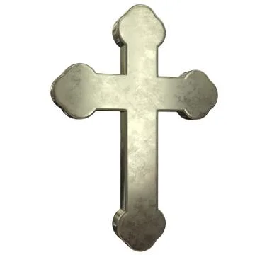 Silver Cross Stock Illustration