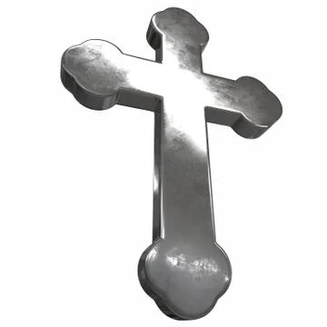 Silver Cross Stock Illustration