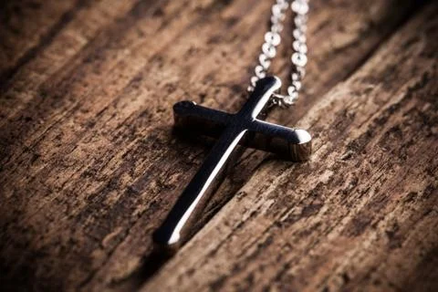 Silver cross Stock Photos