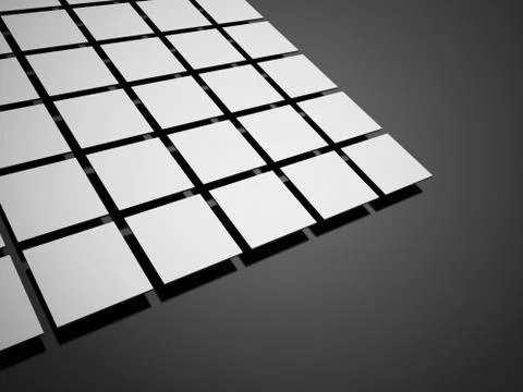 Silver cubes concept on black background Stock Illustration