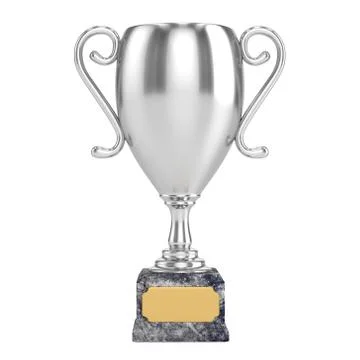 Silver Cup Isolated Stock Illustration