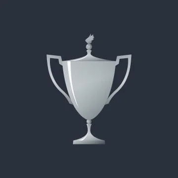 Silver Cup of Winner Stock Illustration