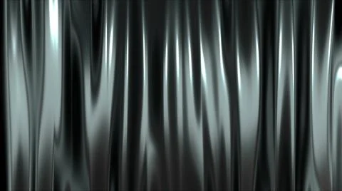 Silver curtain, computer generated. 3d rendering of luxury art background Stock-Illustration